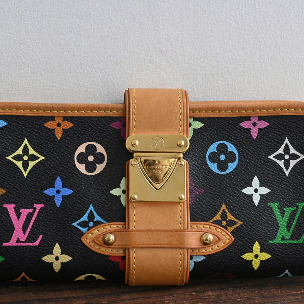 Louis Vuitton x Takashi Murakami Black Multicolour Shirley - Leluxe Vintage Sdn. Bhd.