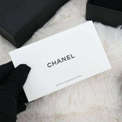 Chanel Quilted Flap Cardholder Black Caviar
