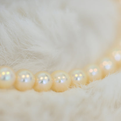 Tasaki Akoya Pearl Necklace 18K YG