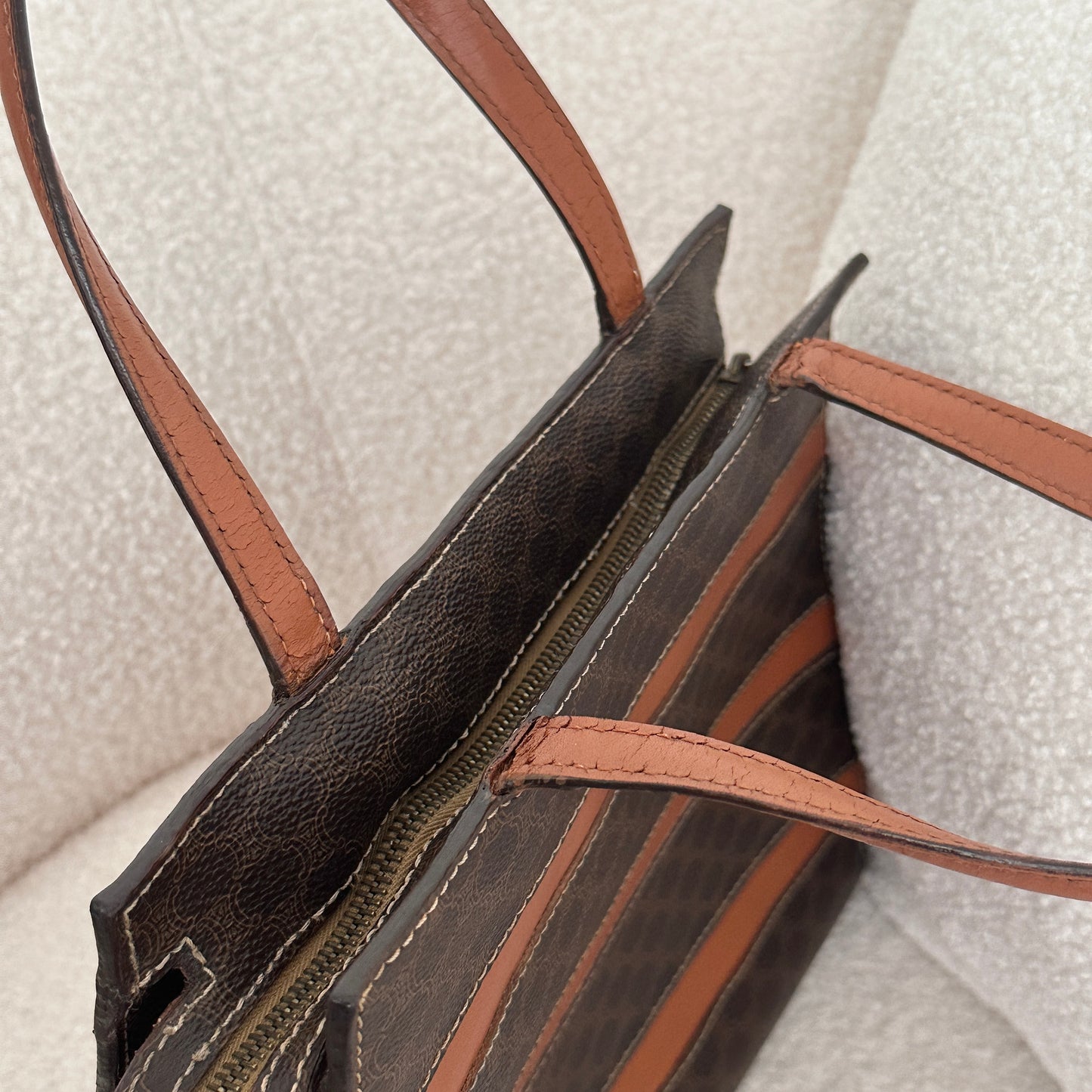 Celine Macadam Monogram Stripe Tote