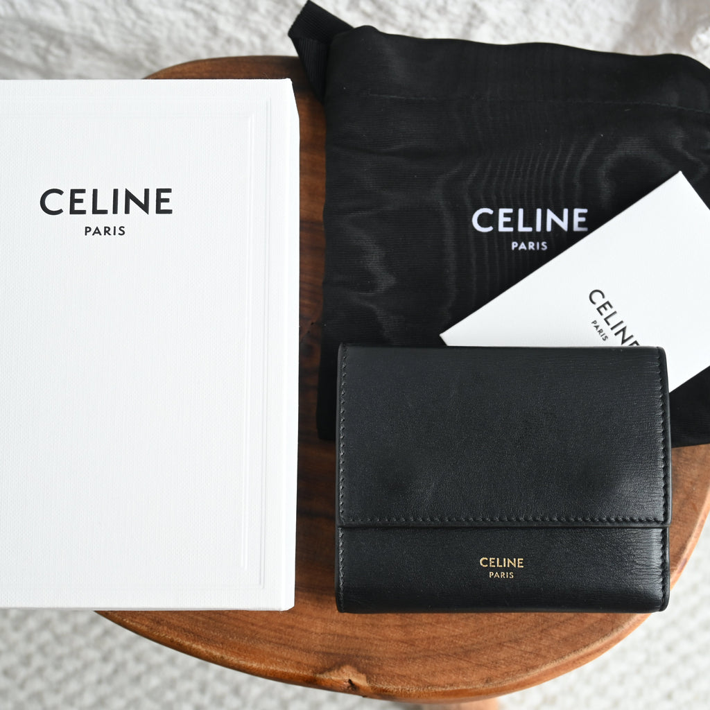 Celine Small Tri-Fold Compact Wallet - Leluxe Vintage Sdn. Bhd.