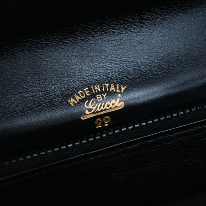 Old Gucci Flap Box CalfSkin Shoulder Bag