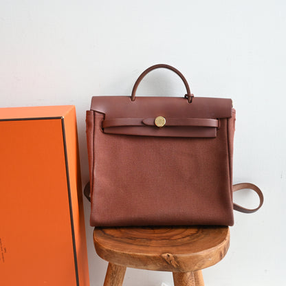 Hermès Toile Ale Bag Ad MM  □E: 2001