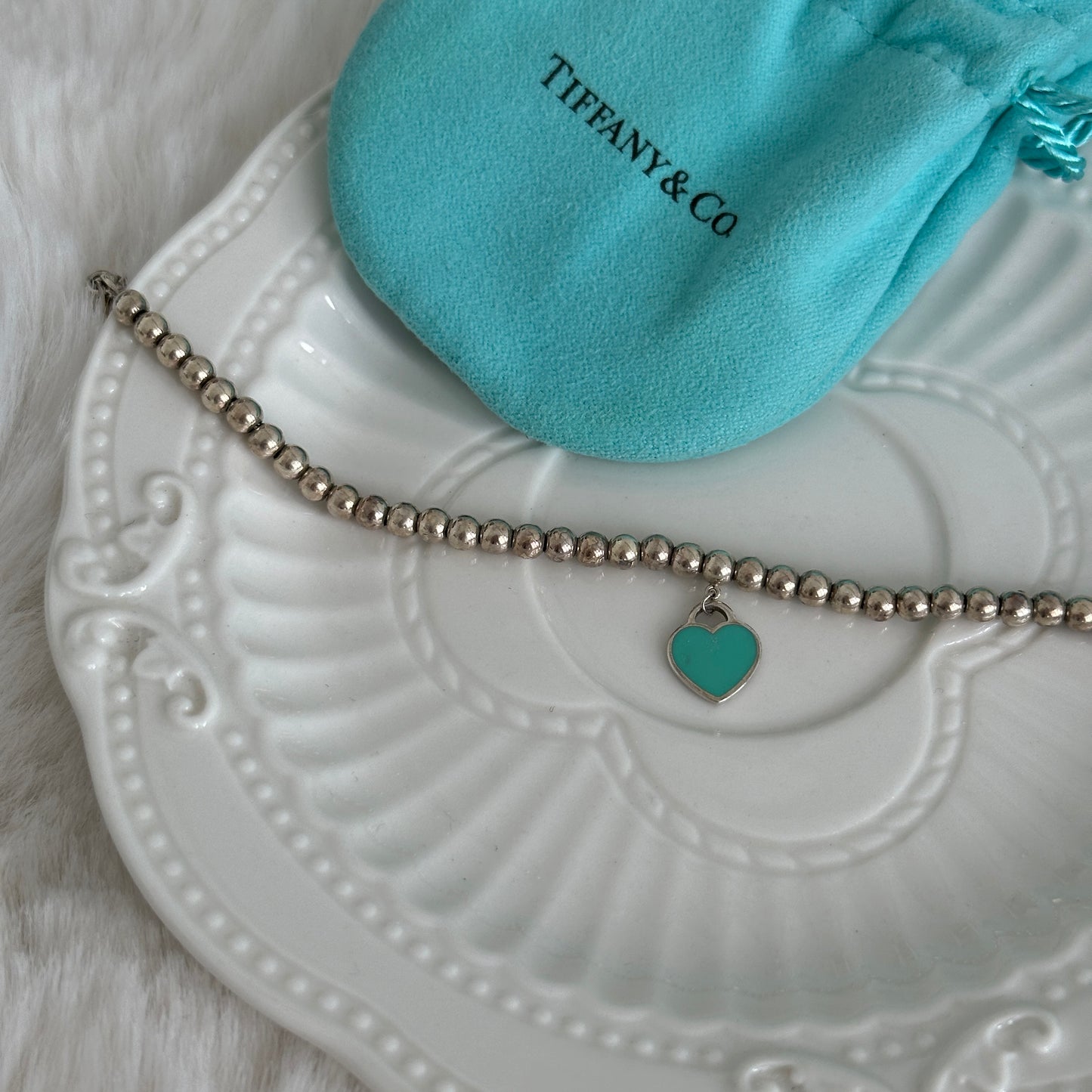 Return To Tiffany 925 Silver Bead Bracelet