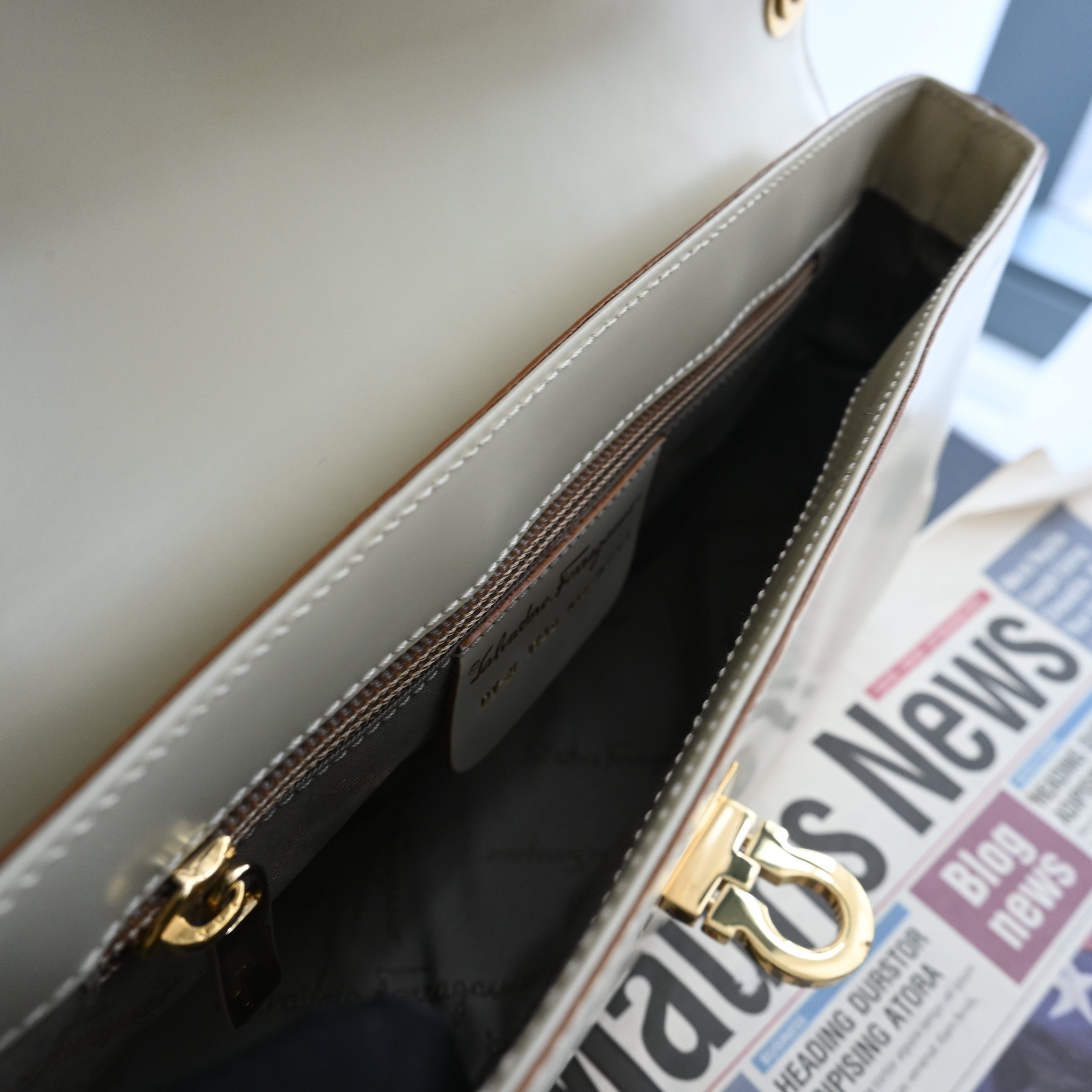 Salvatore Ferragamo Gancini Shoulder Bag - Leluxe Vintage Sdn. Bhd.