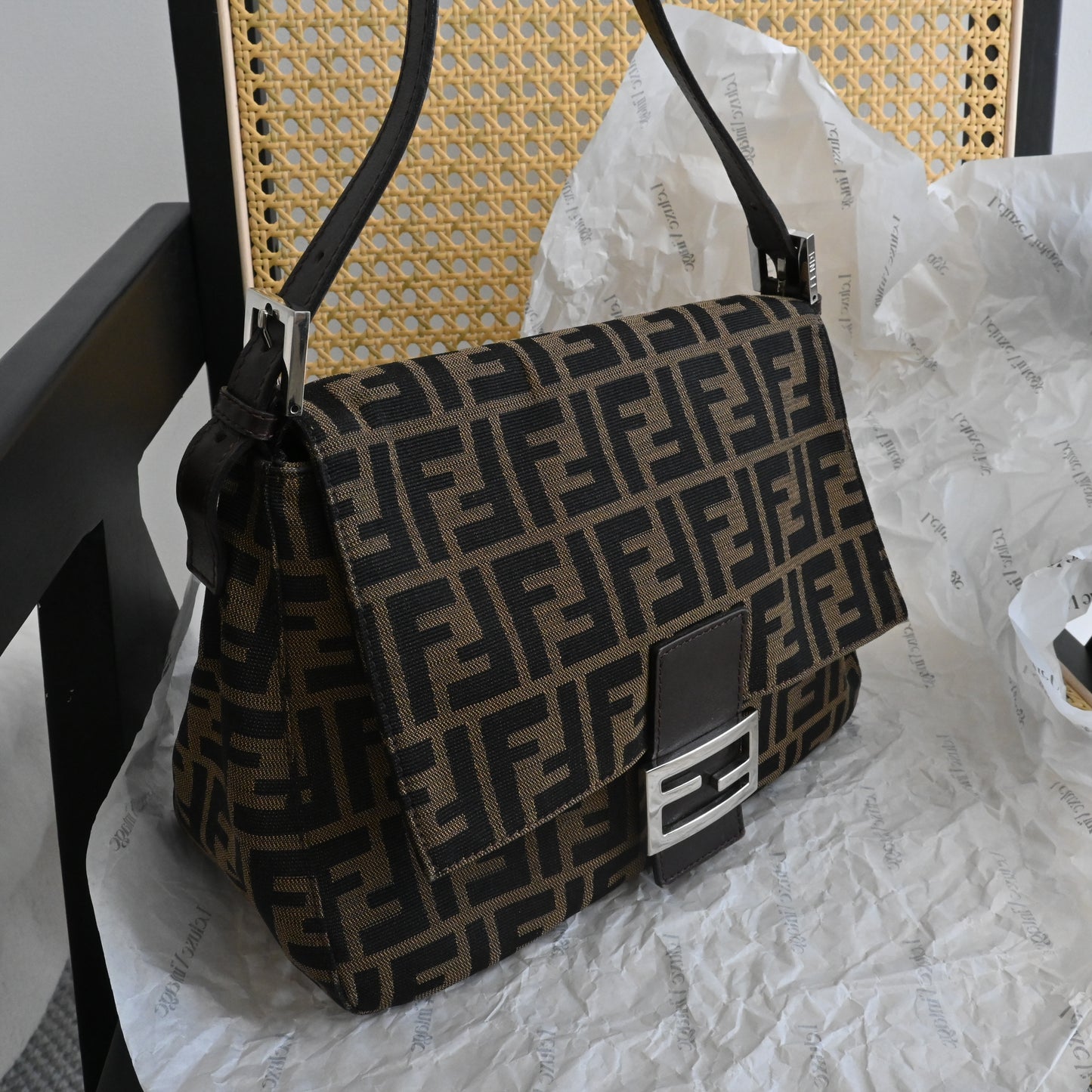 Fendi Zucca Mamma Baguette bag