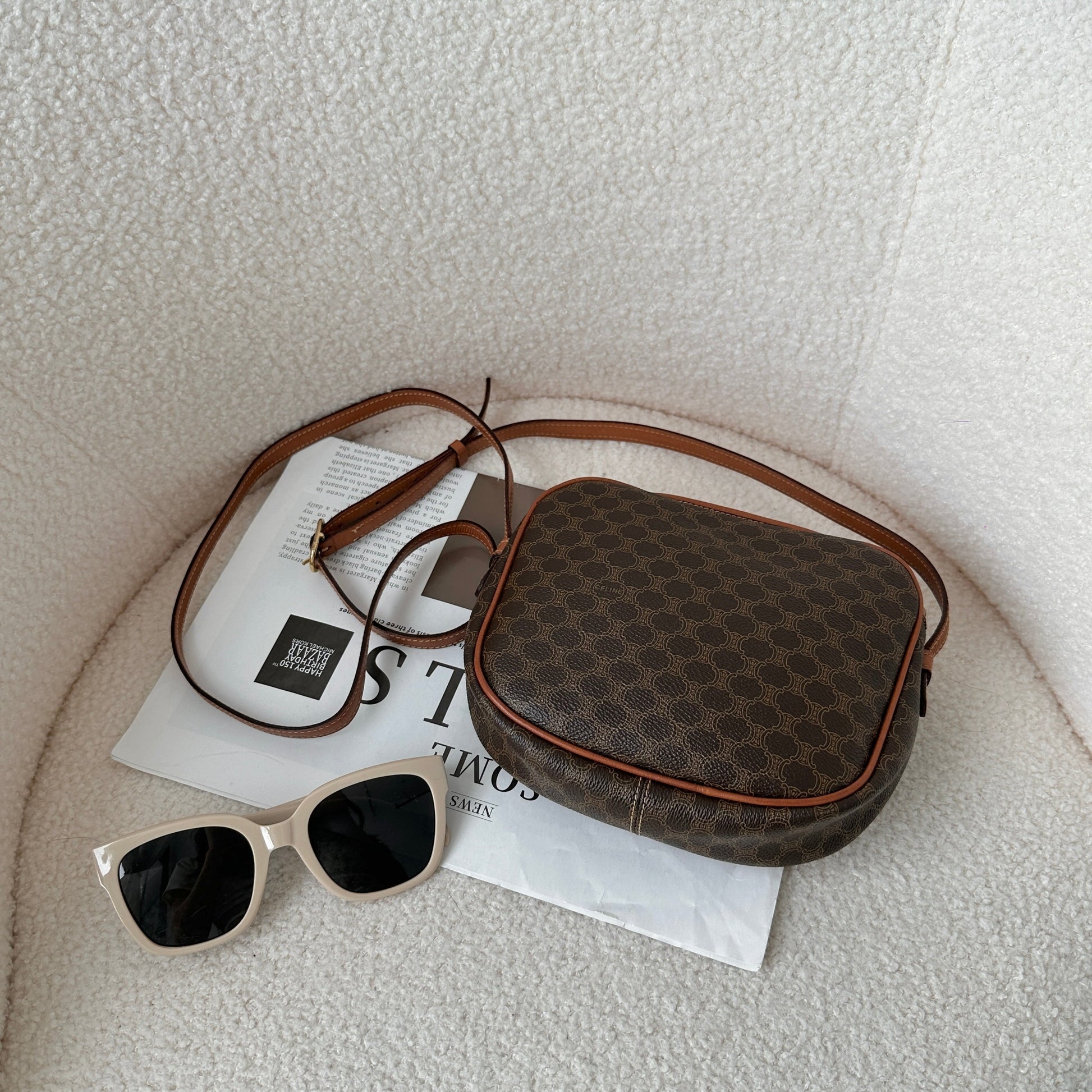 Celine Macadam Monogram Crossbody Bag - Leluxe Vintage Sdn. Bhd.