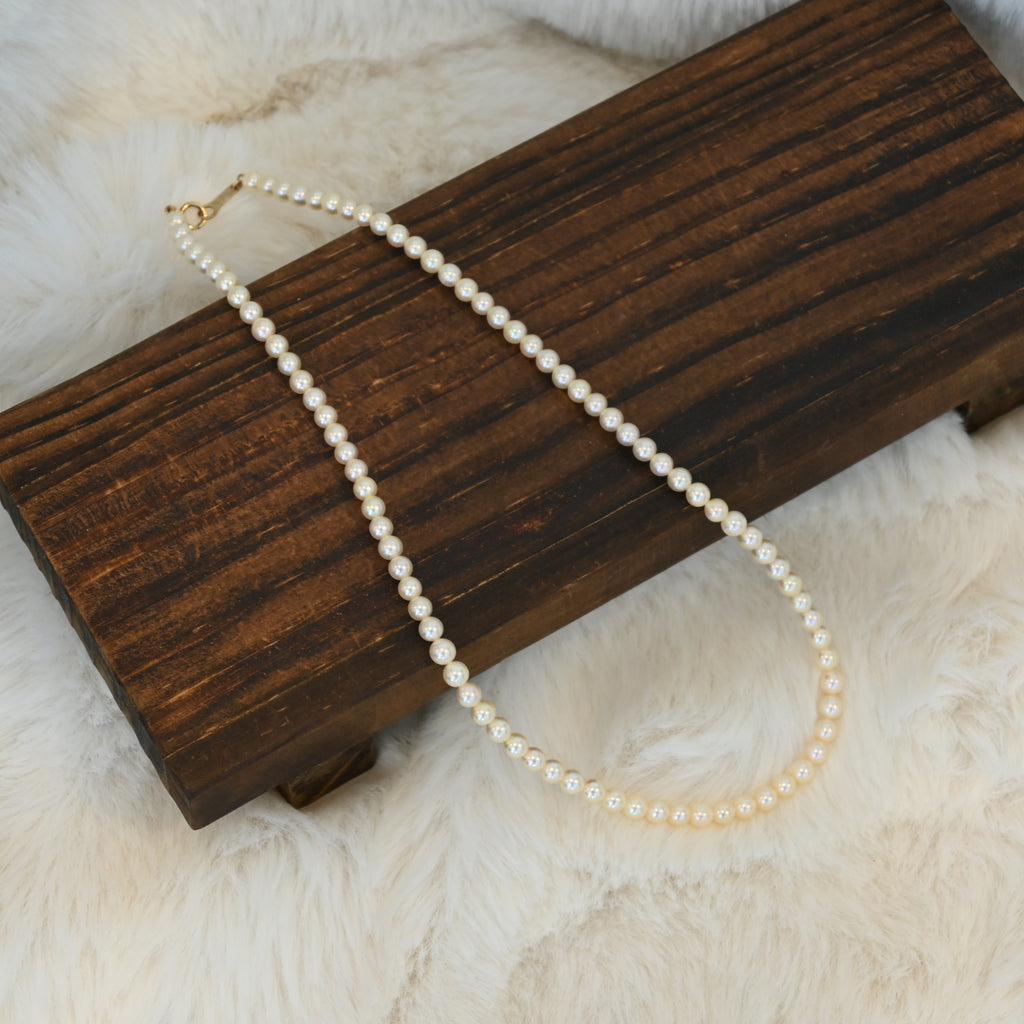 Tasaki Akoya Pearl Necklace 18K YG - Leluxe Vintage Sdn. Bhd.