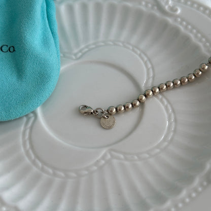 Return To Tiffany 925 Silver Bead Bracelet