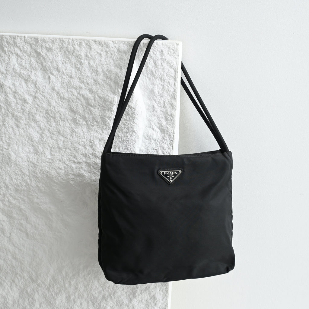 Prada Small Nylon Tote Black - Leluxe Vintage Sdn. Bhd.