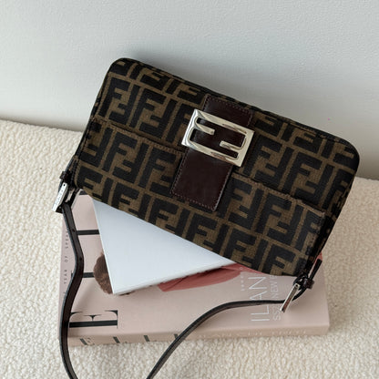 Fendi Zucca Baguette Shoulder Bag