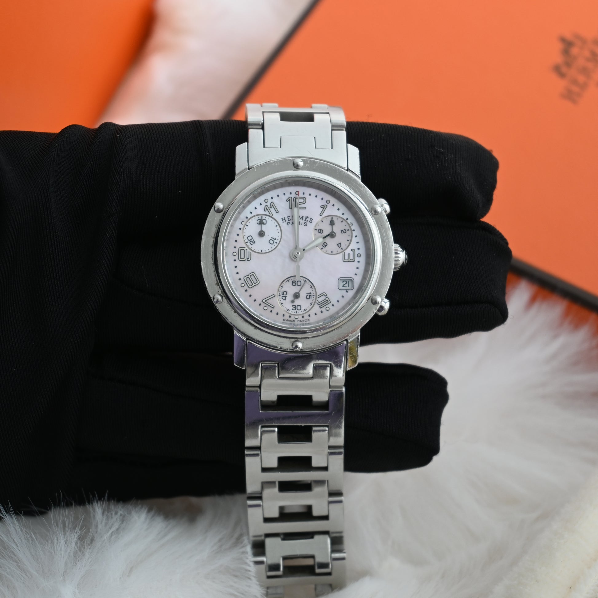 Hermes Clipper CL1.310 Chronograph Watch - Leluxe Vintage Sdn. Bhd.