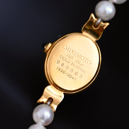 Mikimoto 1E20-3041 MOP Dial Akoya Pearl Bracelet Watch