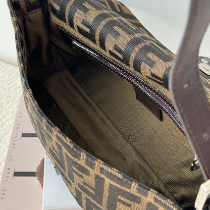 Fendi Zucca Baguette Shoulder Bag