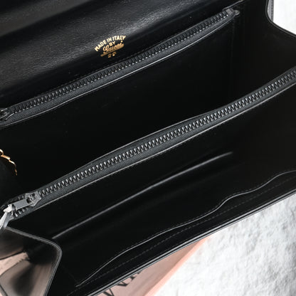 Old Gucci Flap Box CalfSkin Shoulder Bag