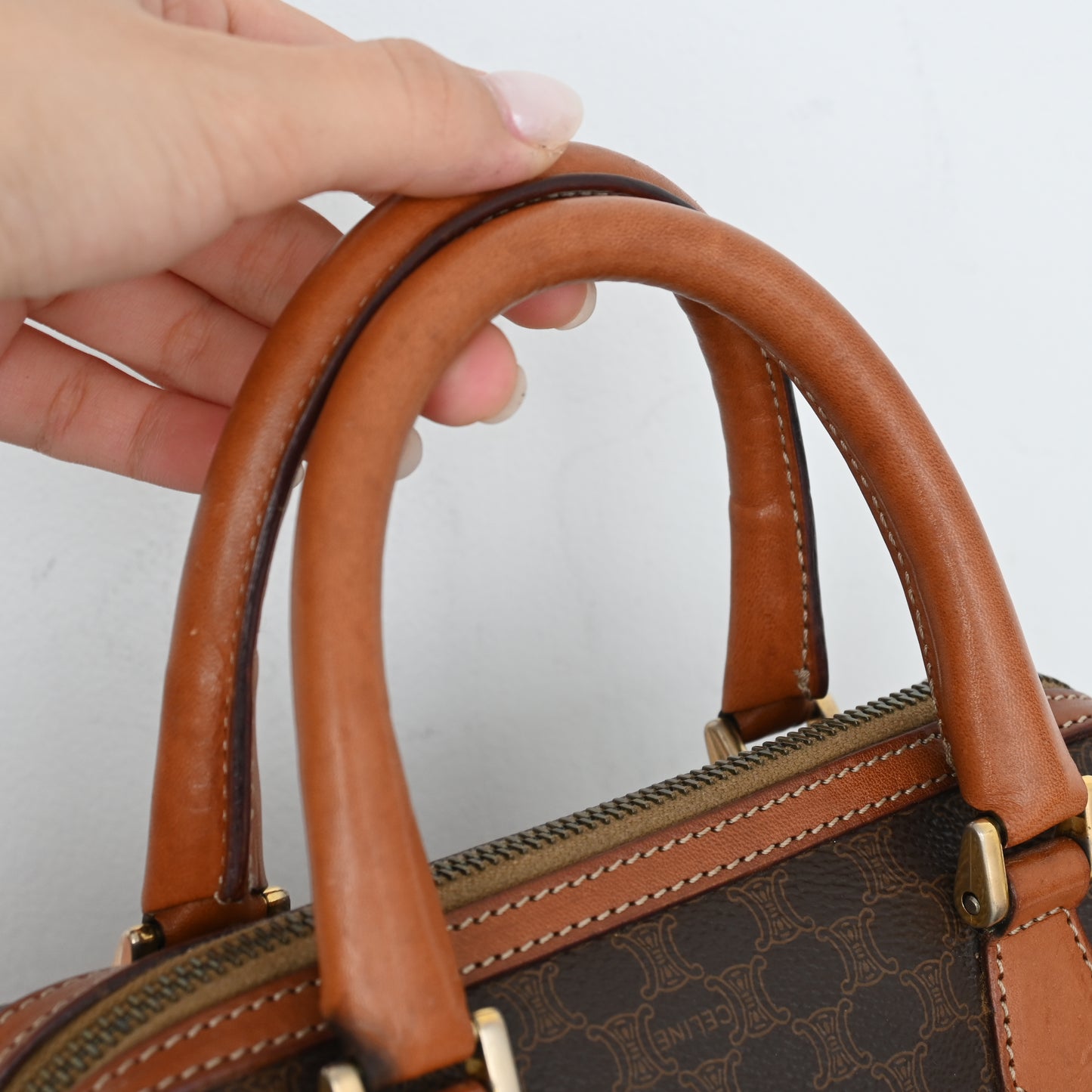 Celine Mini Boston Triomphe Monogram