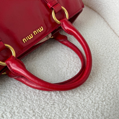 Miu Miu Vitello Shine Rosso