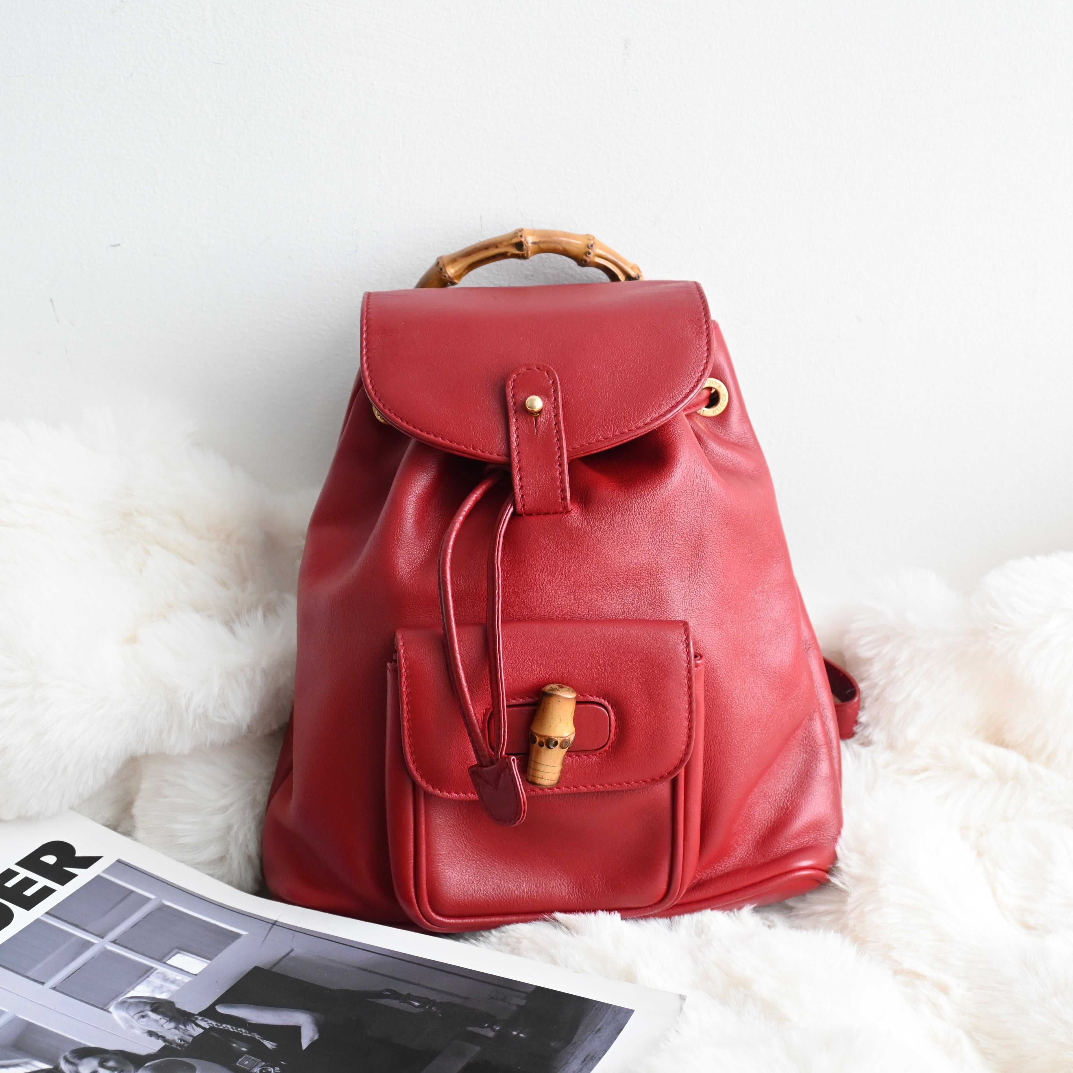 Gucci Bamboo Handle Mini Backpack - Leluxe Vintage Sdn. Bhd.