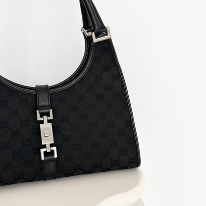 Gucci Jackie Black Canvas