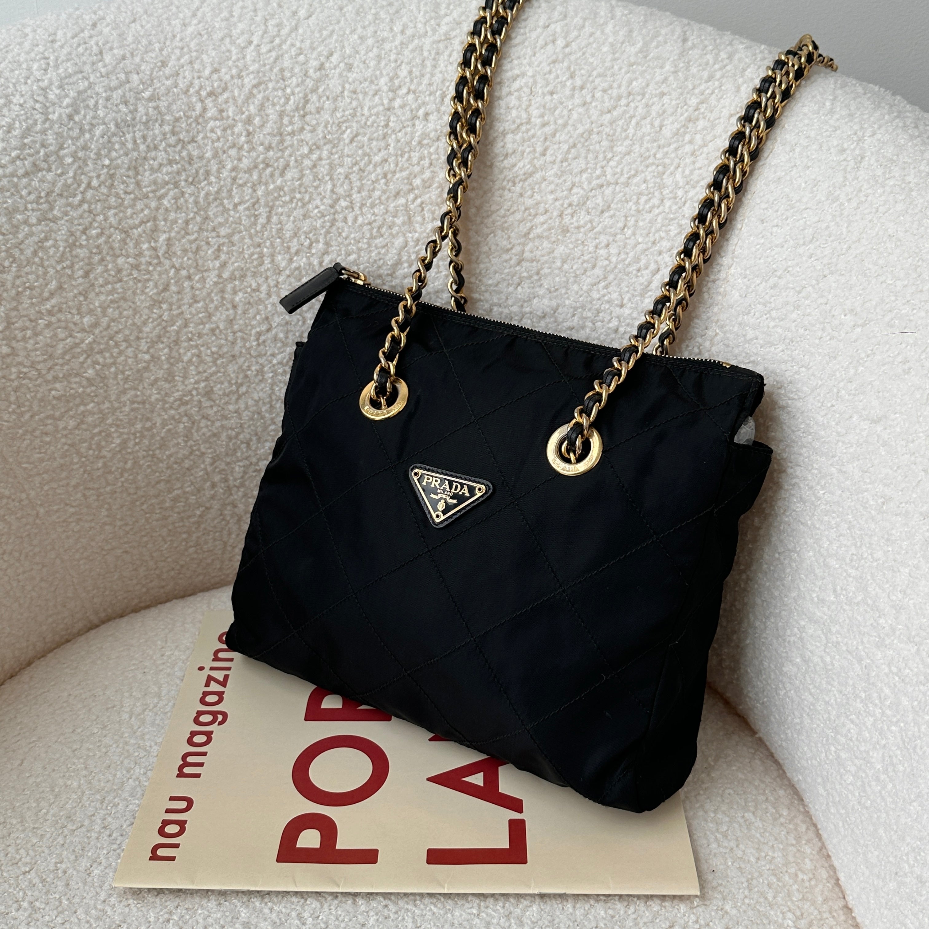 Prada chain bag online