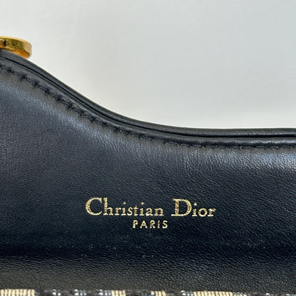 Dior Blue Oblique Canvas Saddle Card Holder