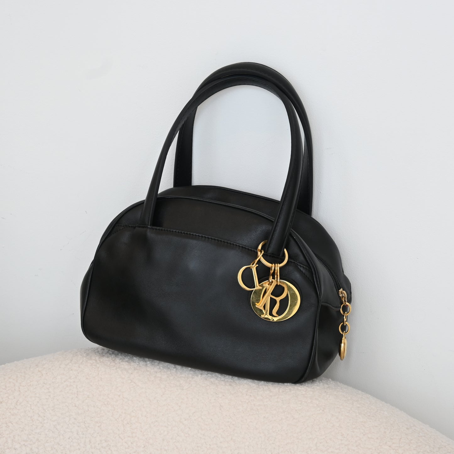 Christian Dior Bowling Bag with Dior Charm