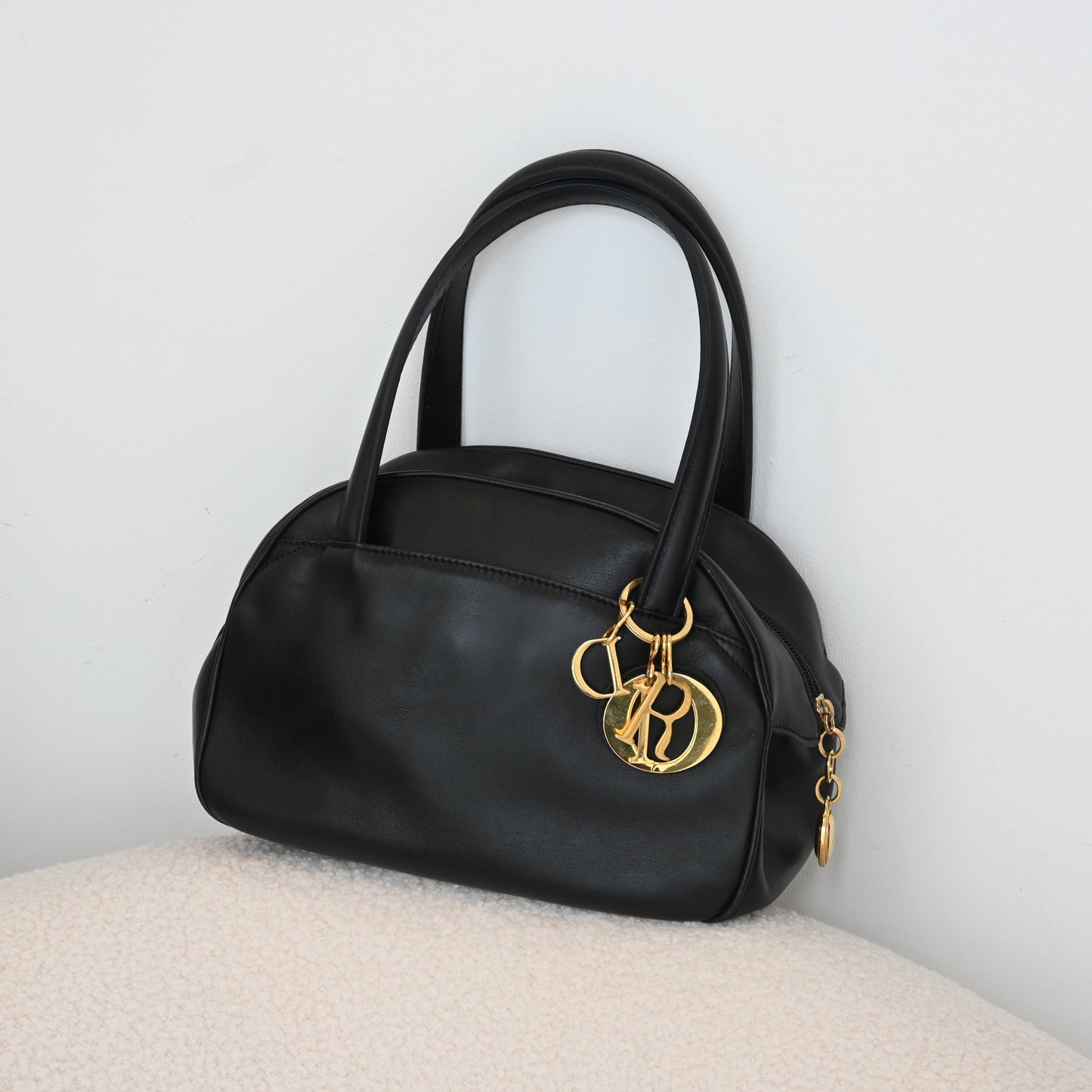 Christian Dior Bowling Bag with Dior Charm