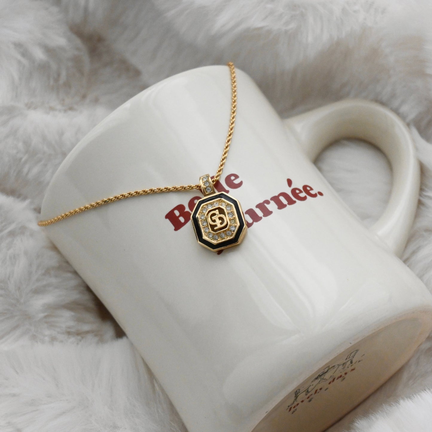 Christian Dior Vintage Octagon Necklace
