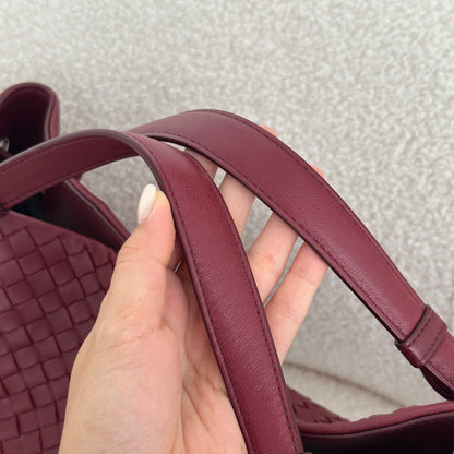 Bottega Veneta Intrecciato Garda Bag Burgundy