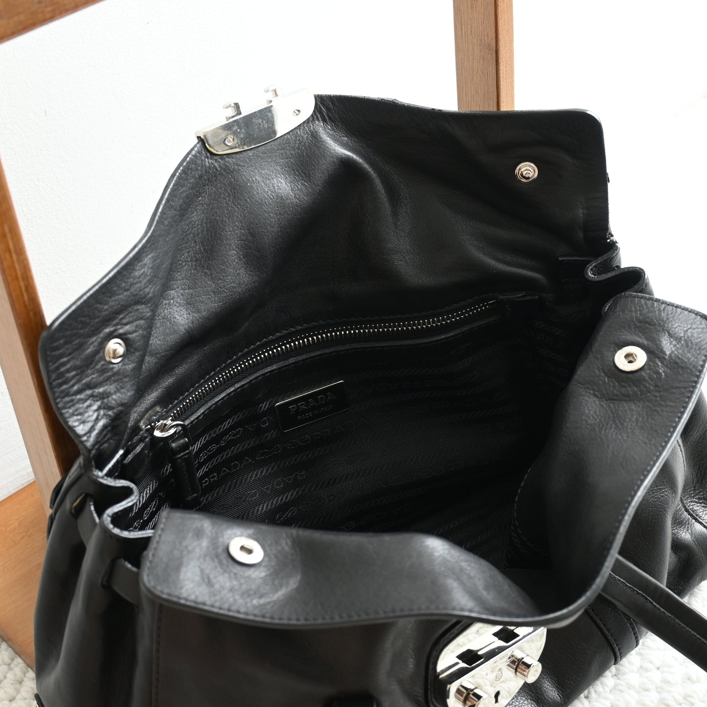 Prada Antic Easy Barrel Shoulder Bag