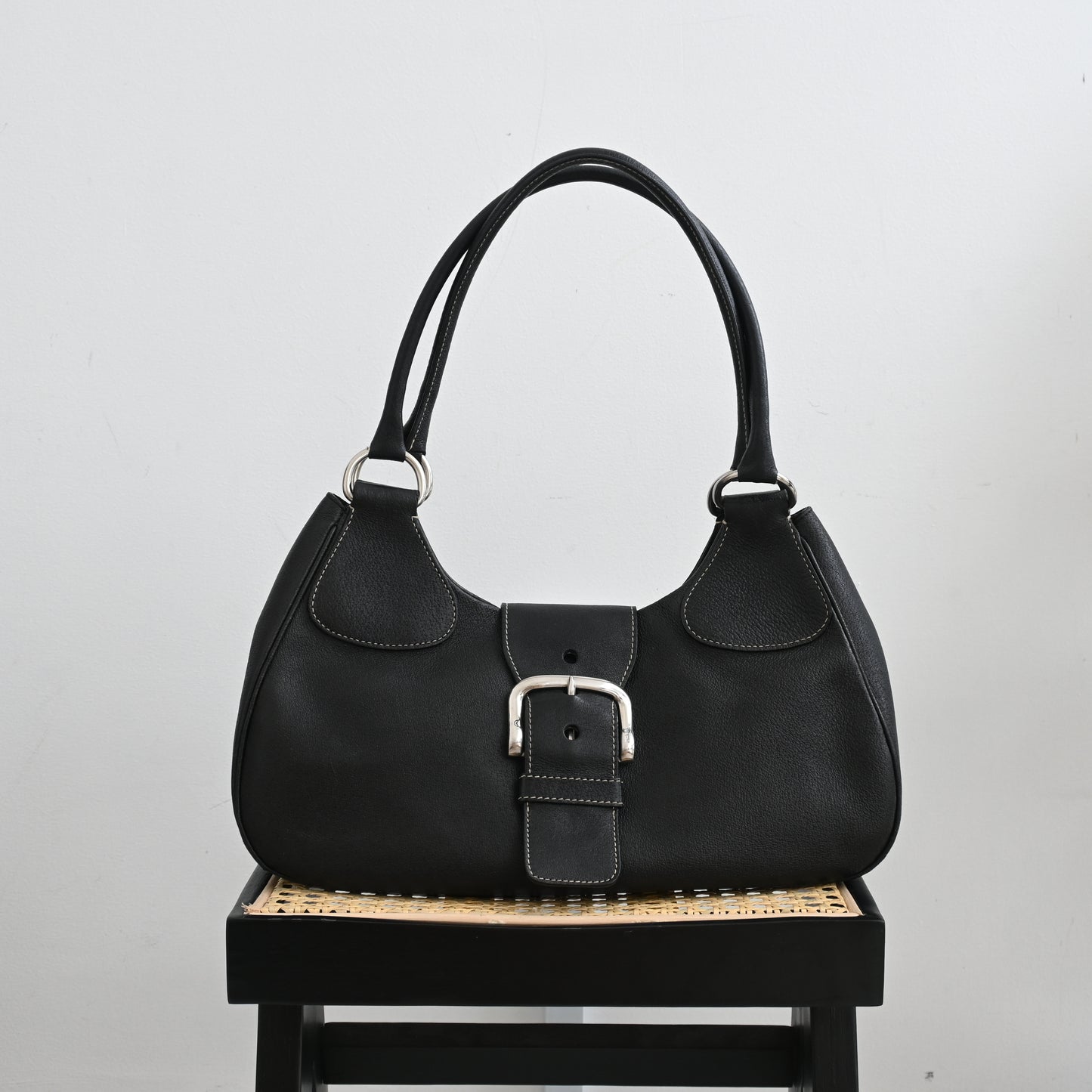 Prada Vitello Daino Moon Bag