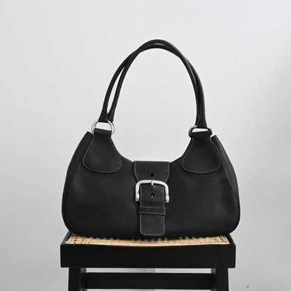 Prada Vitello Daino Moon Bag