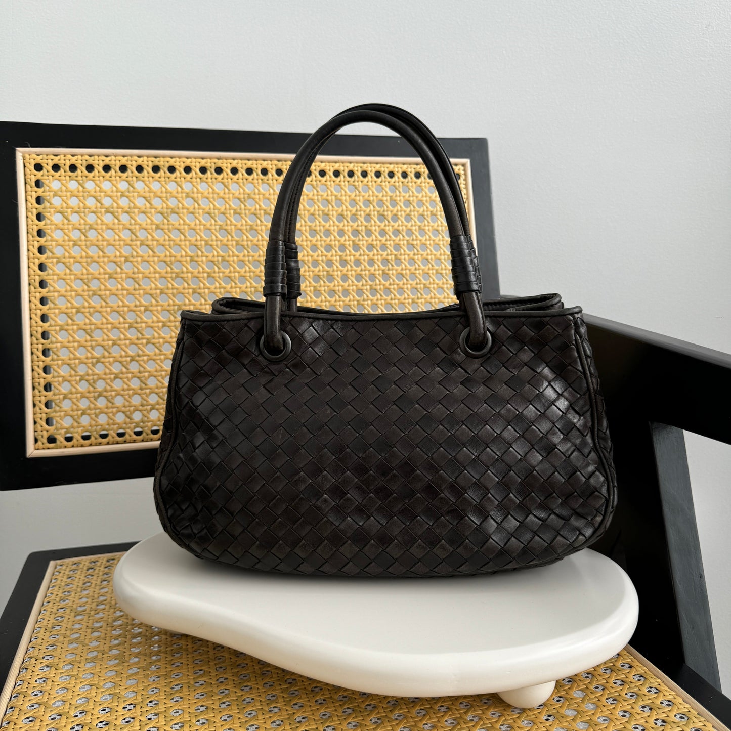 Bottega Veneta Intrecciato Leather Tote Bag - Leluxe Vintage Sdn. Bhd.