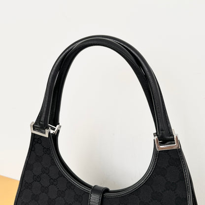 Gucci Jackie Black Canvas