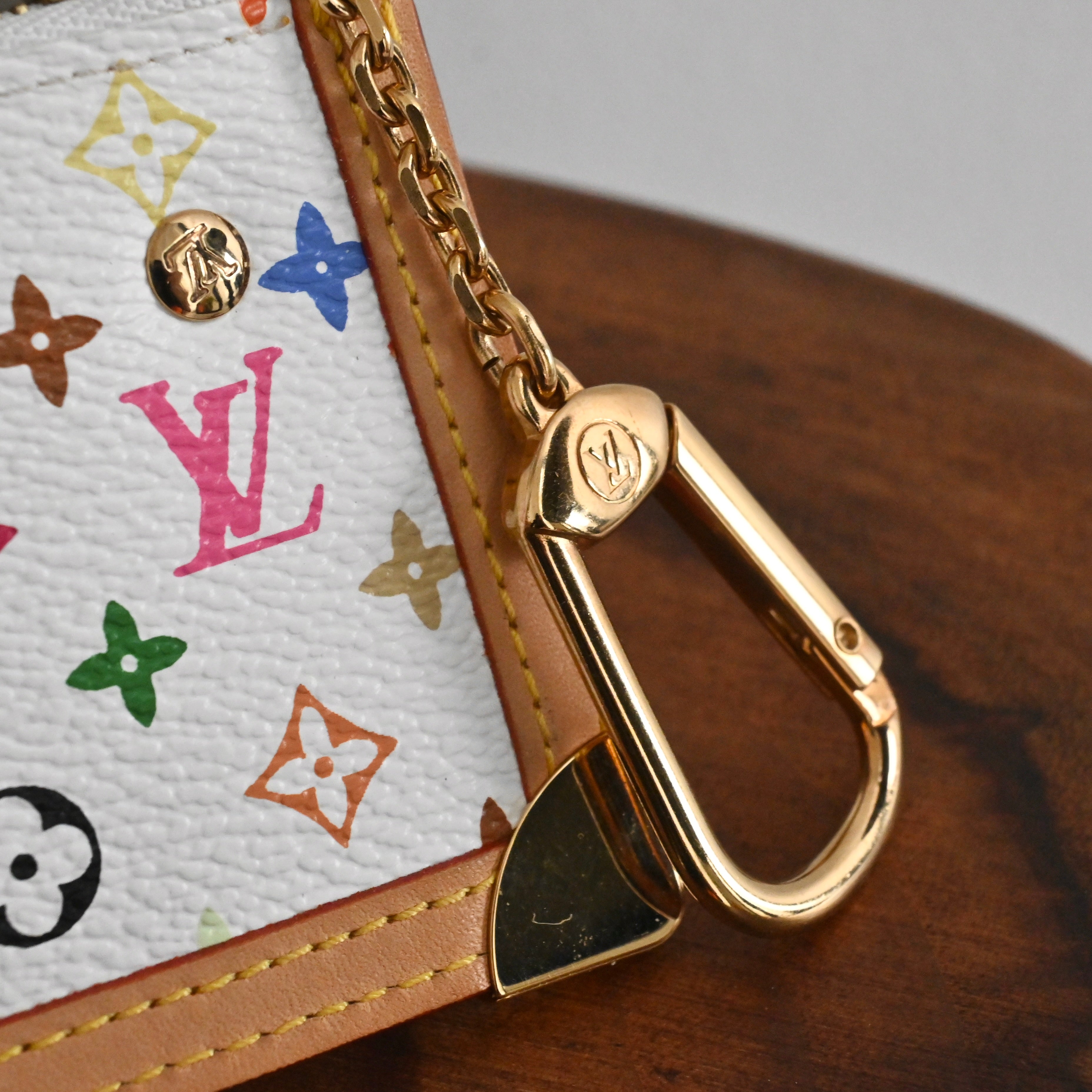 Louis Vuitton x Takashi Murakami Multicolour Pochette Cles - Leluxe Vintage Sdn. Bhd.