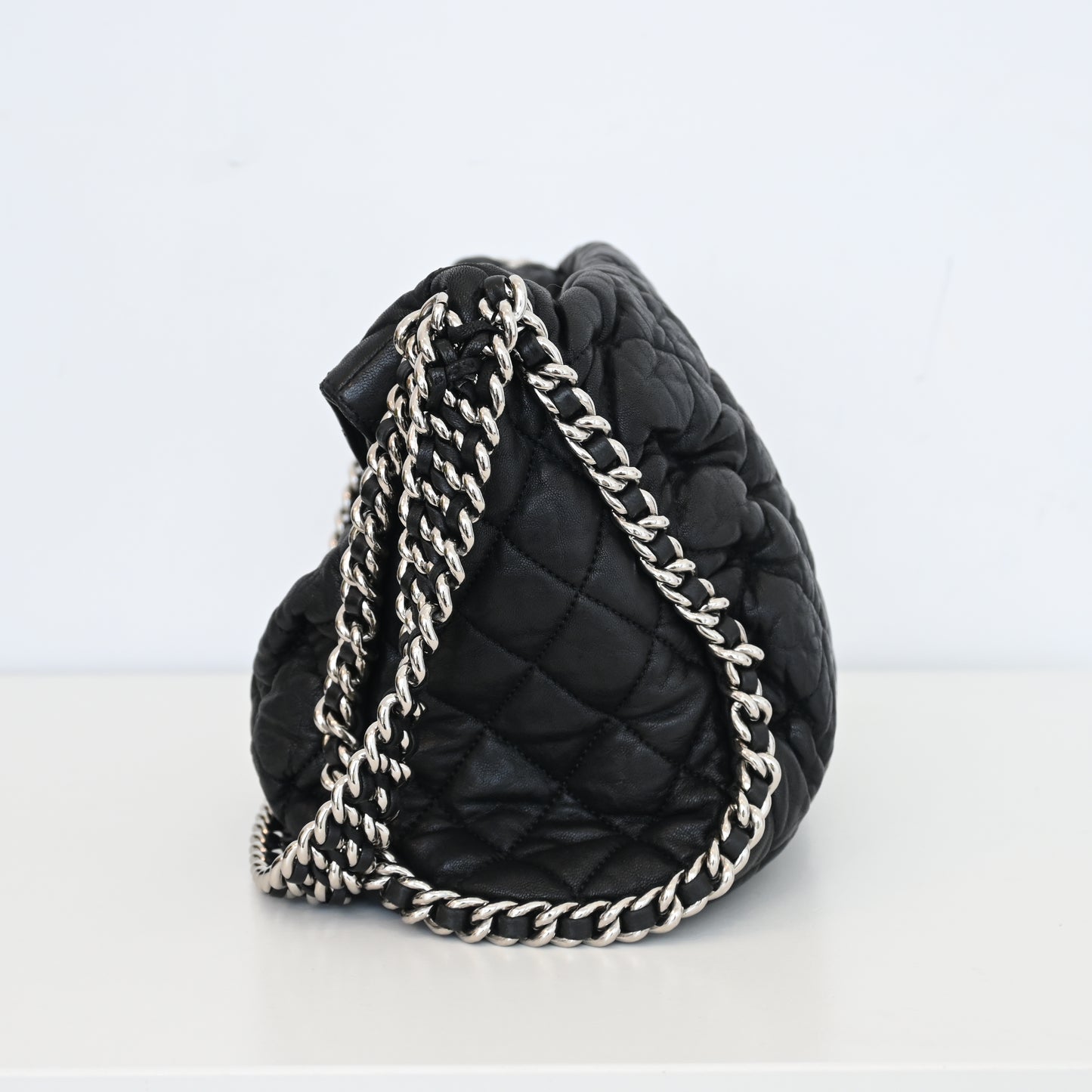 Chanel Chain Around Aged Calfksin Hobo SHW