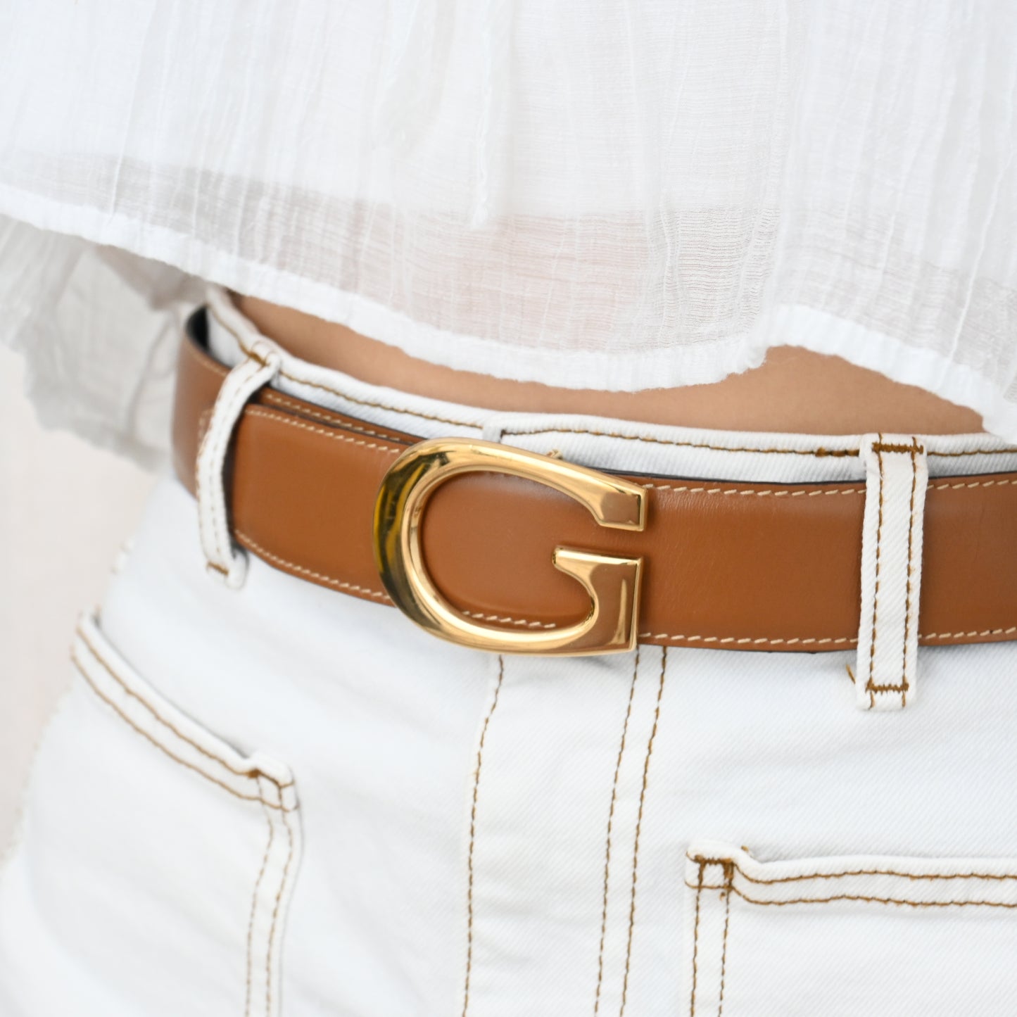 Gucci Vintage Belt G Logo