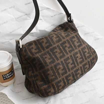 Fendi Zucca Mamma Baguette Cashmere