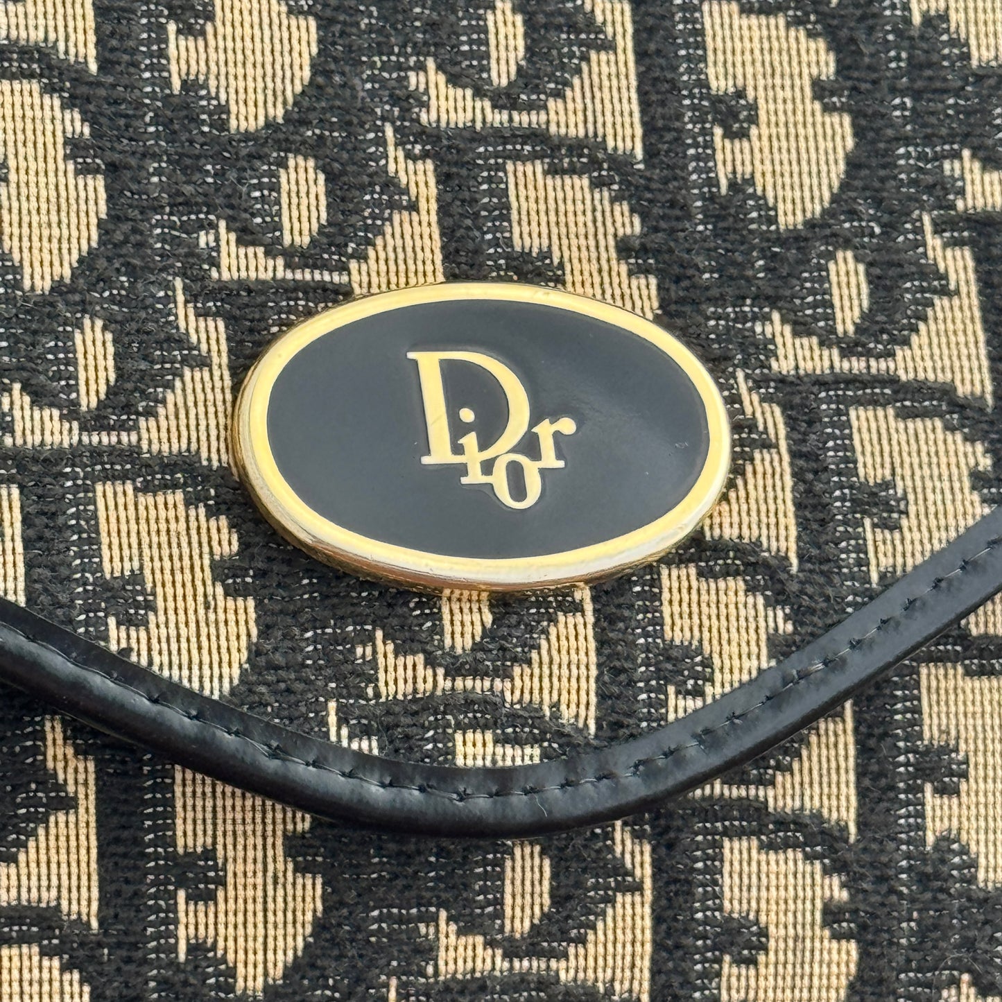 Dior Vintage Monogram Chain Shoulder Bag