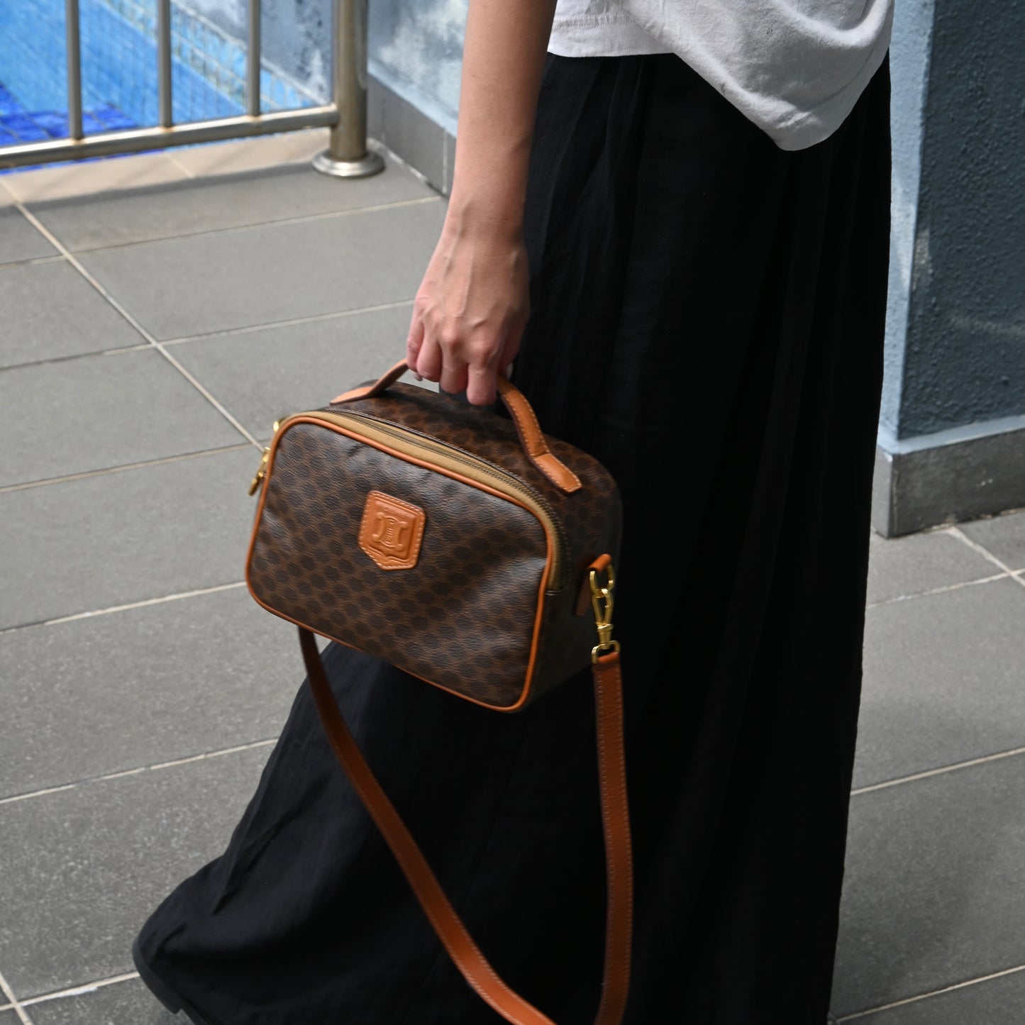 Celine Triomphe Monogram Camera Bag