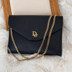 Dior Black Leather Chain Bag - Leluxe Vintage Sdn. Bhd.
