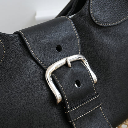 Prada Vitello Daino Moon Bag