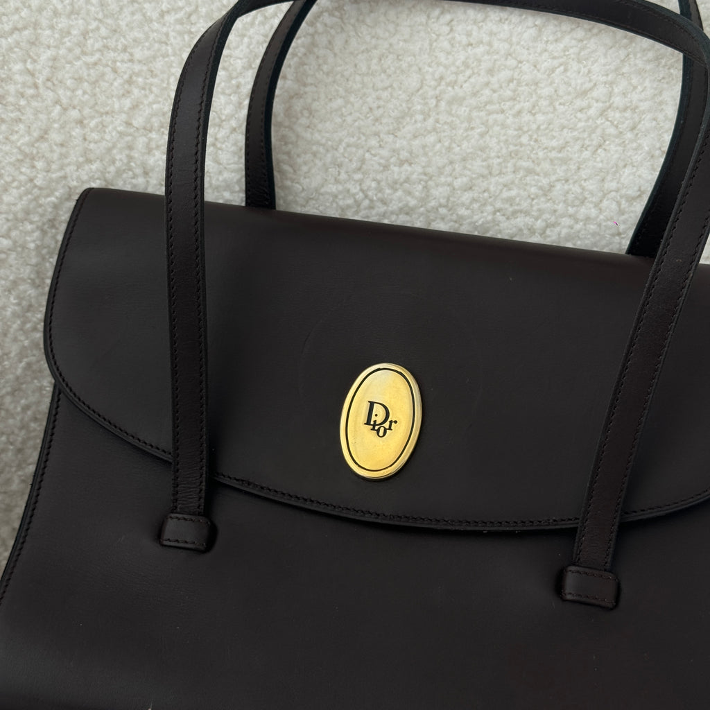 Dior Box Calf Shoulder Bag Vintage - Leluxe Vintage Sdn. Bhd.