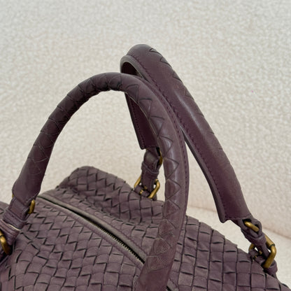 Bottega Veneta Violet Boston Bag