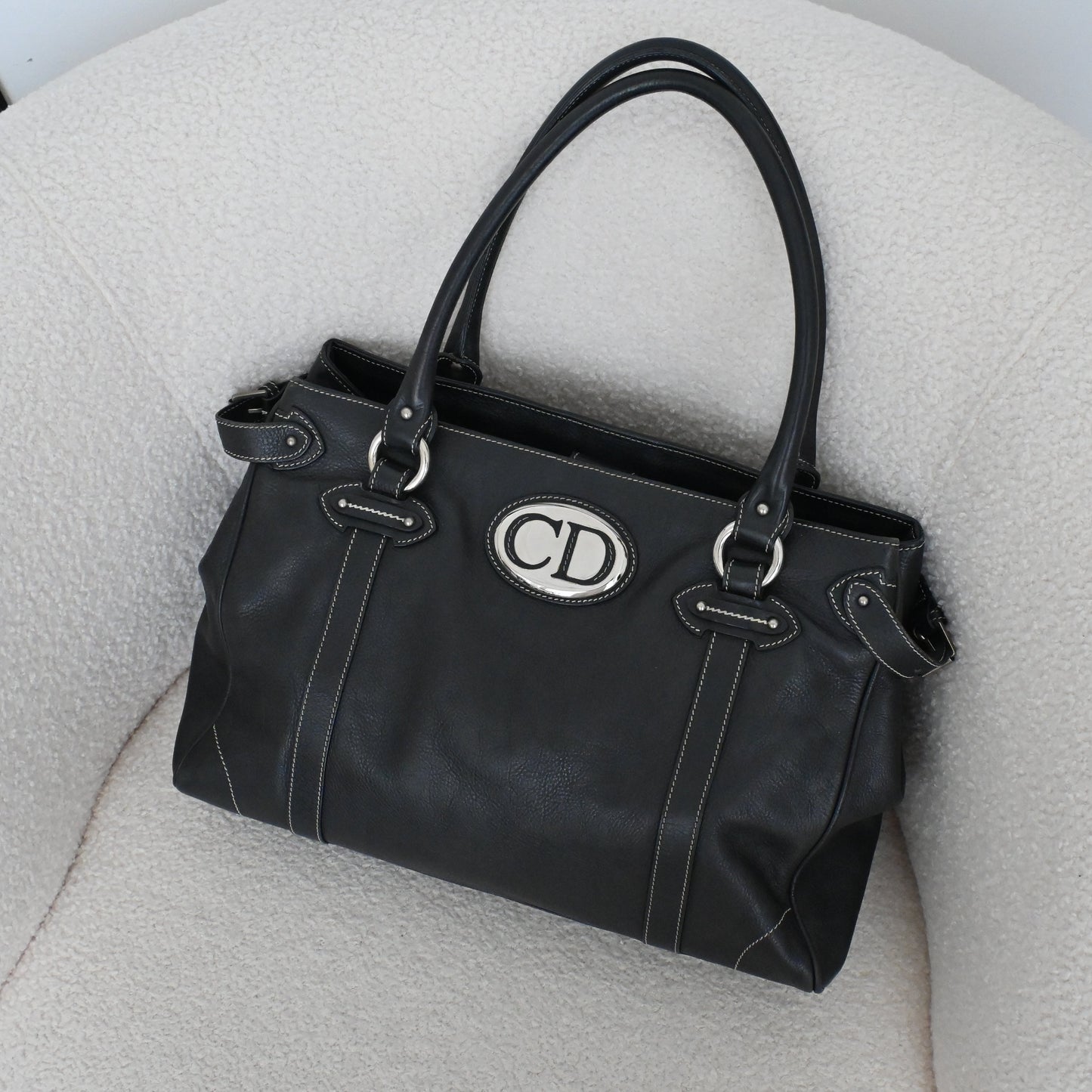Christian Dior Germain Medium Satchel 2006s - Leluxe Vintage Sdn. Bhd.