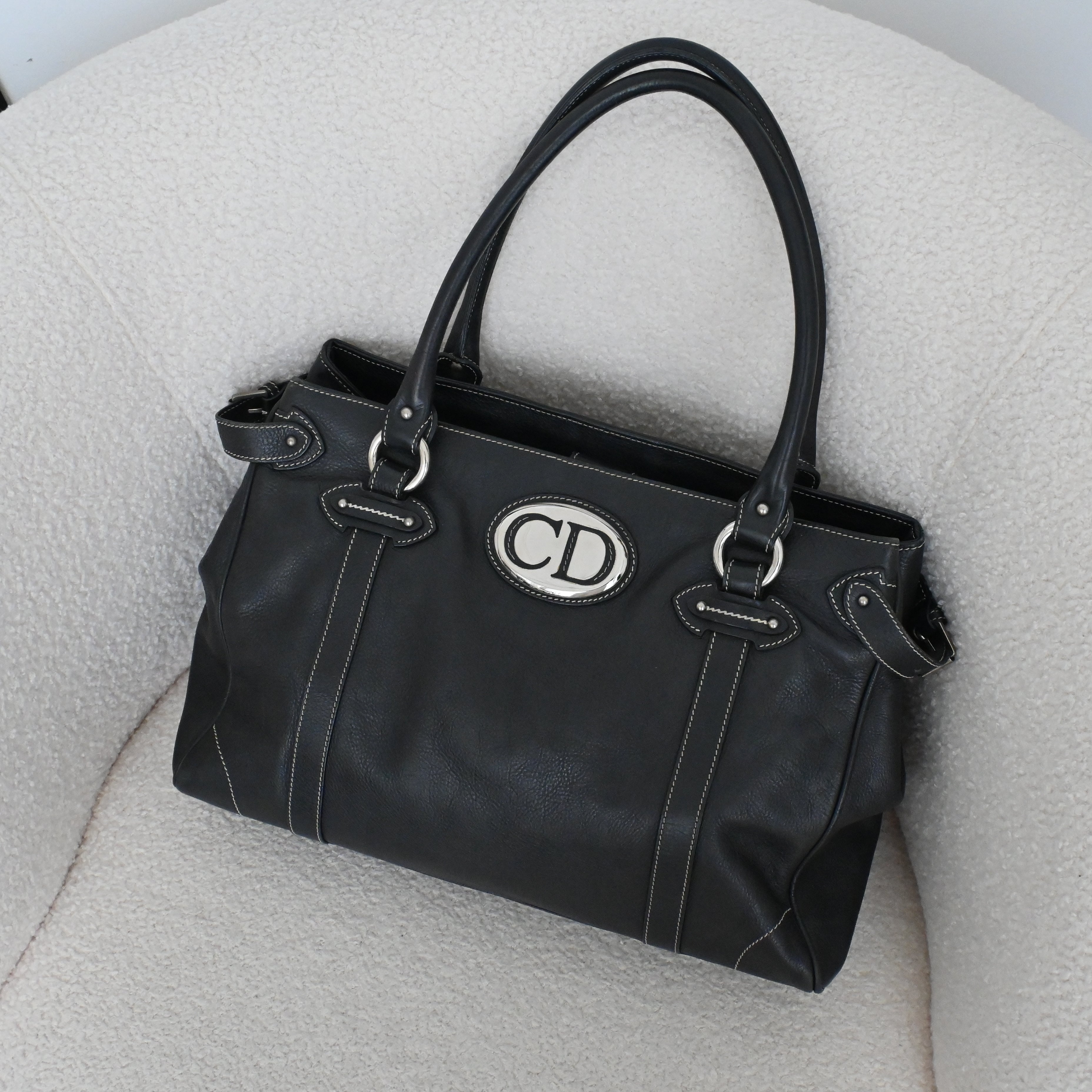 Christian Dior Germain Medium Satchel 2006s - Leluxe Vintage Sdn. Bhd.