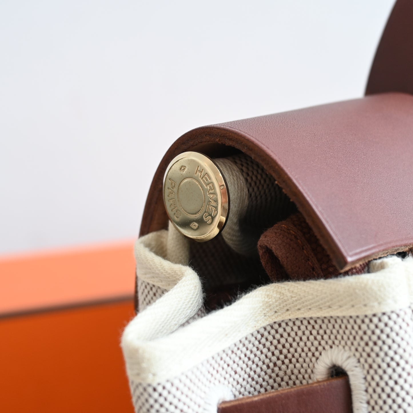 Hermès Toile Ale Bag Ad MM  □E: 2001