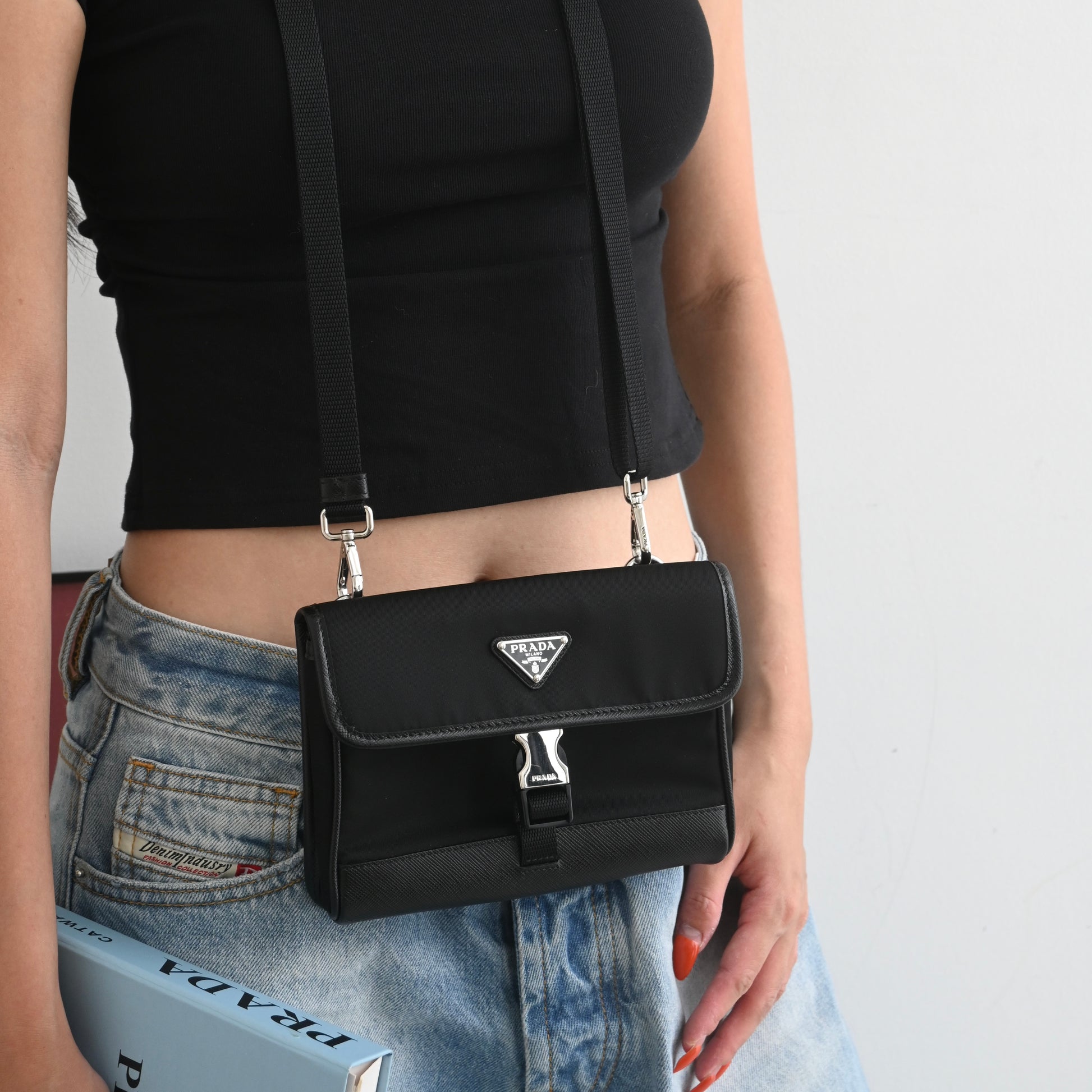 Prada Re-Nylon & Saffiano Leather Smartphone Case Leluxe Vintage Sdn. Bhd. Prada Re-Nylon & Saffiano Leather Smartphone Case Leluxe Vintage Sdn. Bhd.