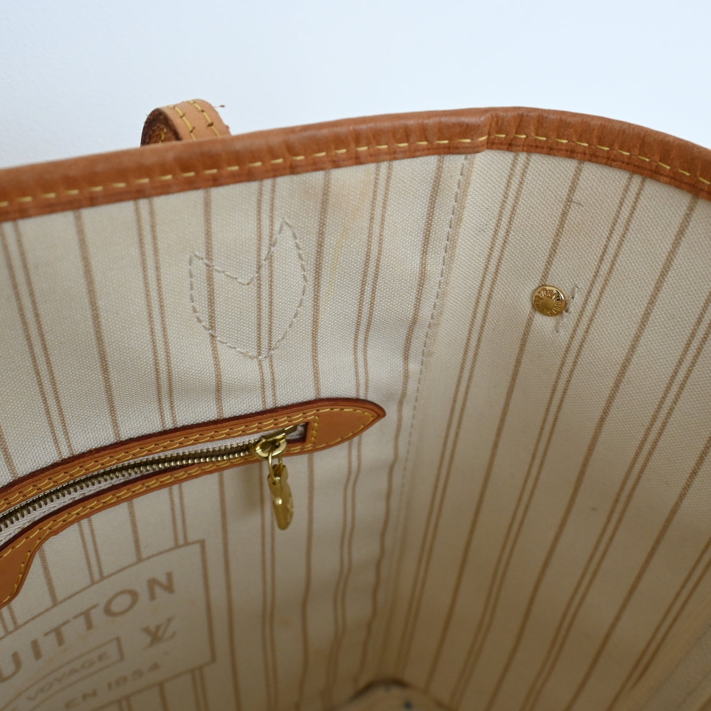 Louis Vuitton Neverfull MM Damier Azur with NFC