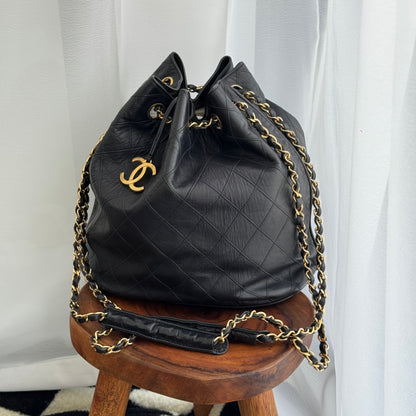 Chanel Bucket Bag Lambskin Vintage